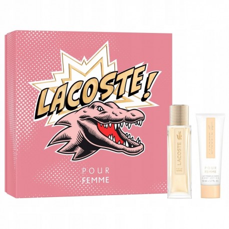 Lacoste Pour Femme zestaw Woda Perfumowana 50ml + balsam do ciała 50ml