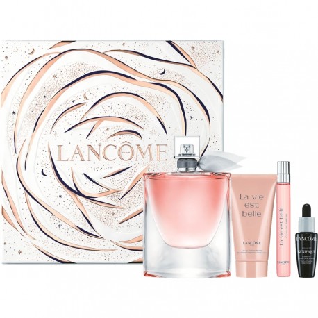Lancome La Vie Est Belle zestaw Woda Perfumowana 100ml + Woda Perfumowana 10ml + balsam do ciała 50ml + Advanced Genifique Seru