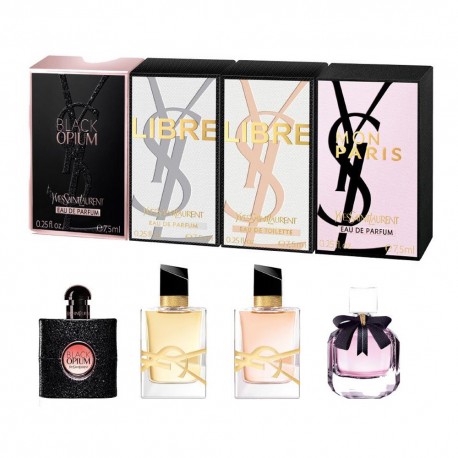 Yves Saint Laurent Miniature Collection zestaw Black Opium Woda Perfumowana 7.5ml + Libre Woda Perfumowana 7.5ml + Mon Paris Wod