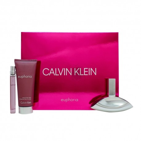Calvin Klein Euphoria zestaw Woda Perfumowana 50ml + balsam do ciała 100ml + Woda Perfumowana 10ml