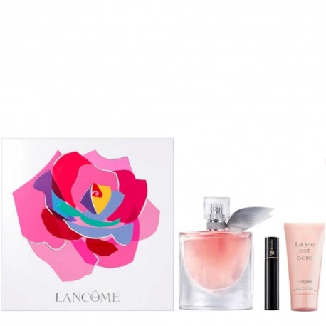 Lancome La Vie Est Belle zestaw Woda Perfumowana 50ml + balsam do ciała 50ml + Hypnose mini tusz do rzęs 2ml