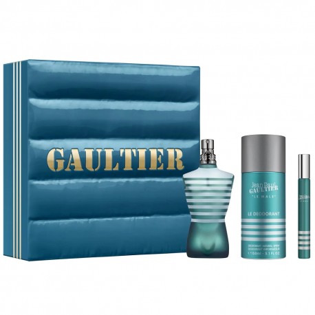 Jean Paul Gaultier Le Male zestaw Woda Toaletowa 75ml + Woda Toaletowa 10ml + dezodorant 150ml