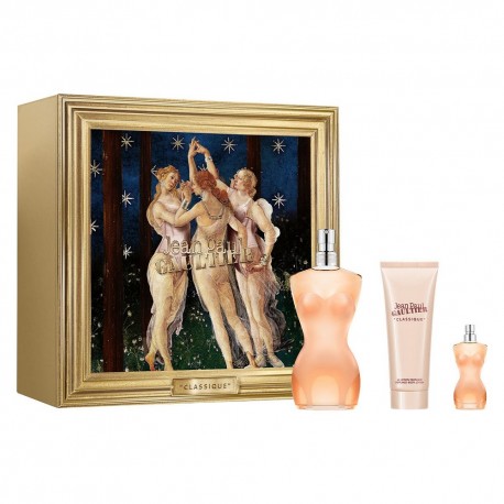 Jean Paul Gaultier Classique zestaw Woda Toaletowa 100ml + balsam do ciała 75ml + Woda Toaletowa 6ml