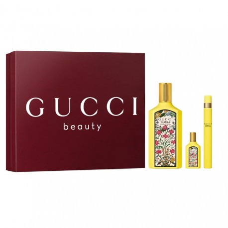 Gucci Flora Gorgeous Orchid zestaw Woda Perfumowana 100ml + Woda Perfumowana 10ml + Woda Perfumowana 5ml